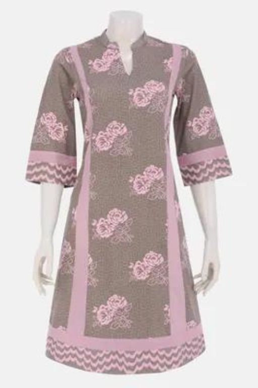 Floral Chinese Wide Sleeves Dress