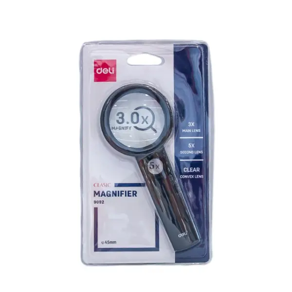 Deli Magnifier Glass 45mm 9092