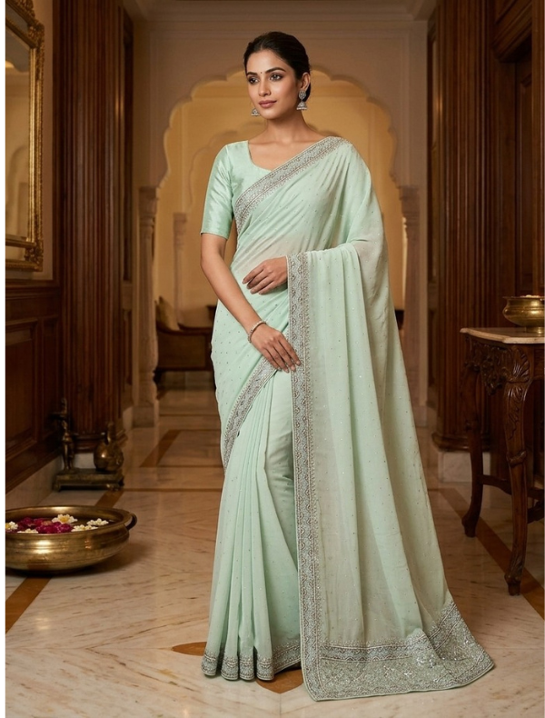 PARTY WEAR SAREE (SIMEER GEORGETTE)