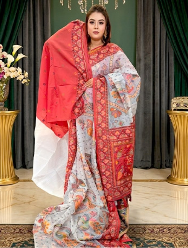 INDIAN OCCASIONALLY SHAREE (HALF SILK)