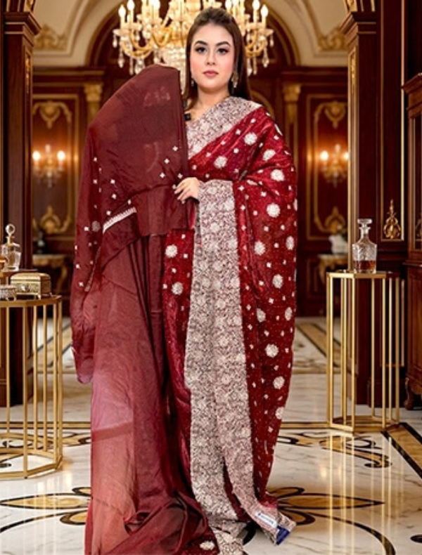 INDIAN PARTY SHAREE (SHIMMER GEORGETTE)