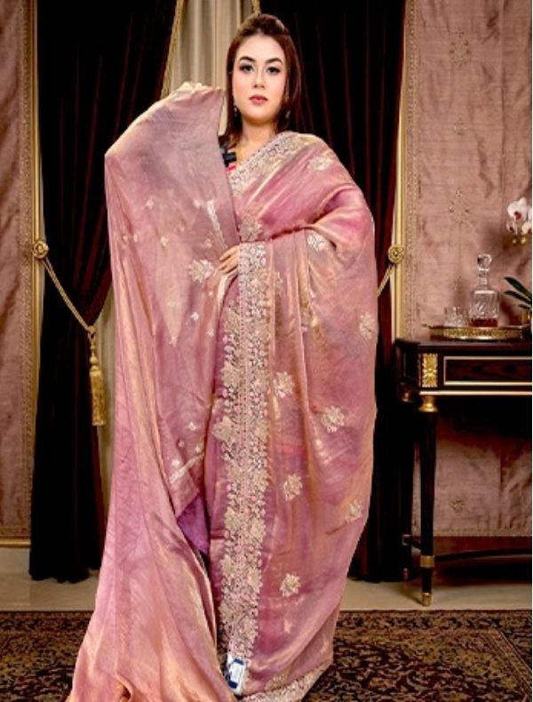 INDIAN PARTY SHAREE (SHIMMER GEORGETTE)