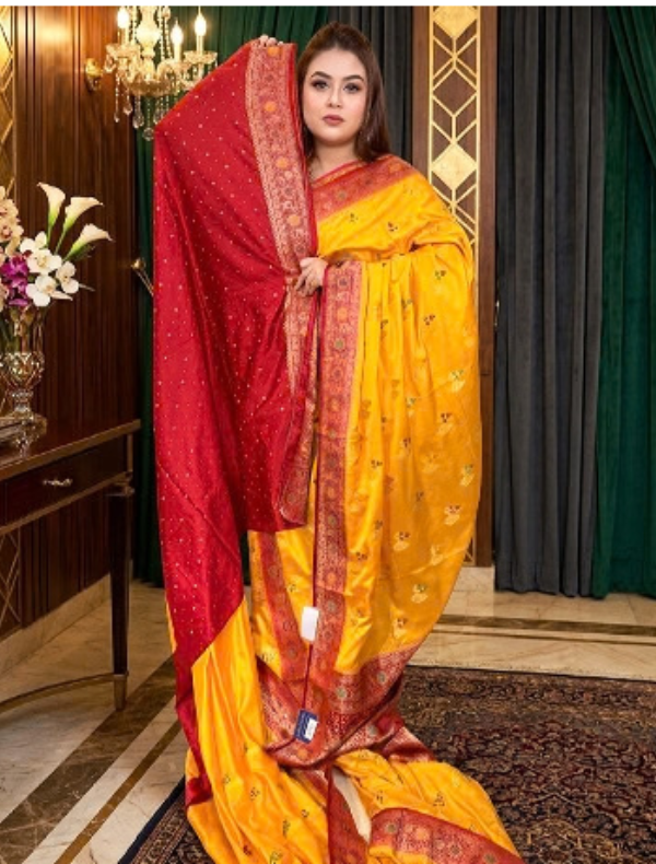 INDIAN PARTY SHAREE (SILK & KATAN)