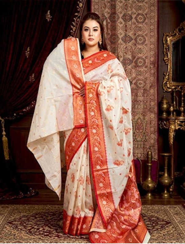 INDIAN PARTY SHAREE (SILK KATAN)