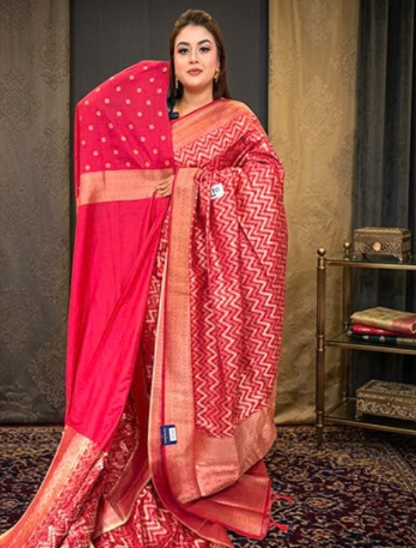 INDIAN PARTY SHAREE (SILK KATAN)