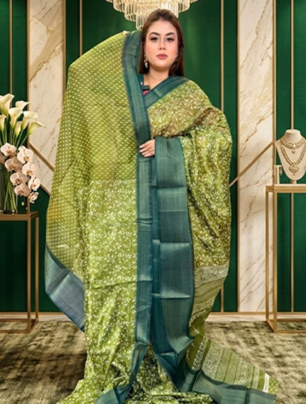 INDIAN SHAREE RANDUM USE (HALF SILK)
