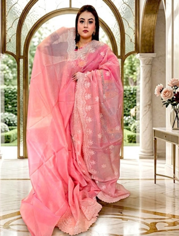 INDIAN SHAREE RANDUM USE (KATAN SILK)